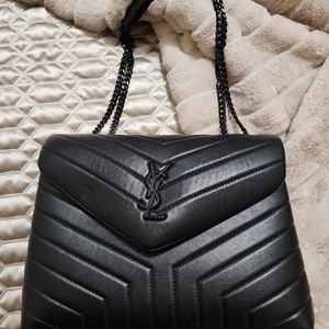 YSL Black Chain Purse